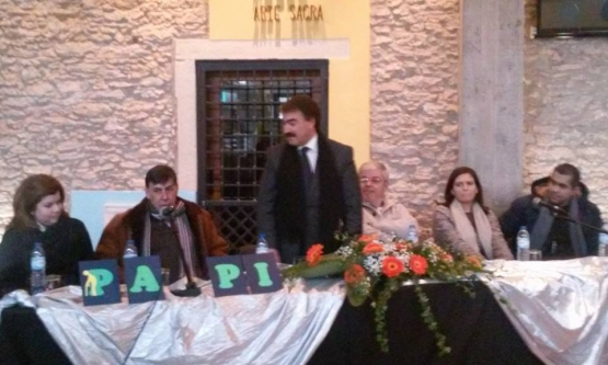 Representante da Caixa Agrícola na sessão.